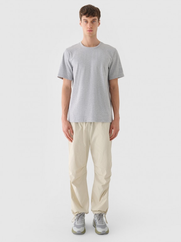 Męski t-shirt basic Outhorn OTHWAW24TTSHM2438 - szary