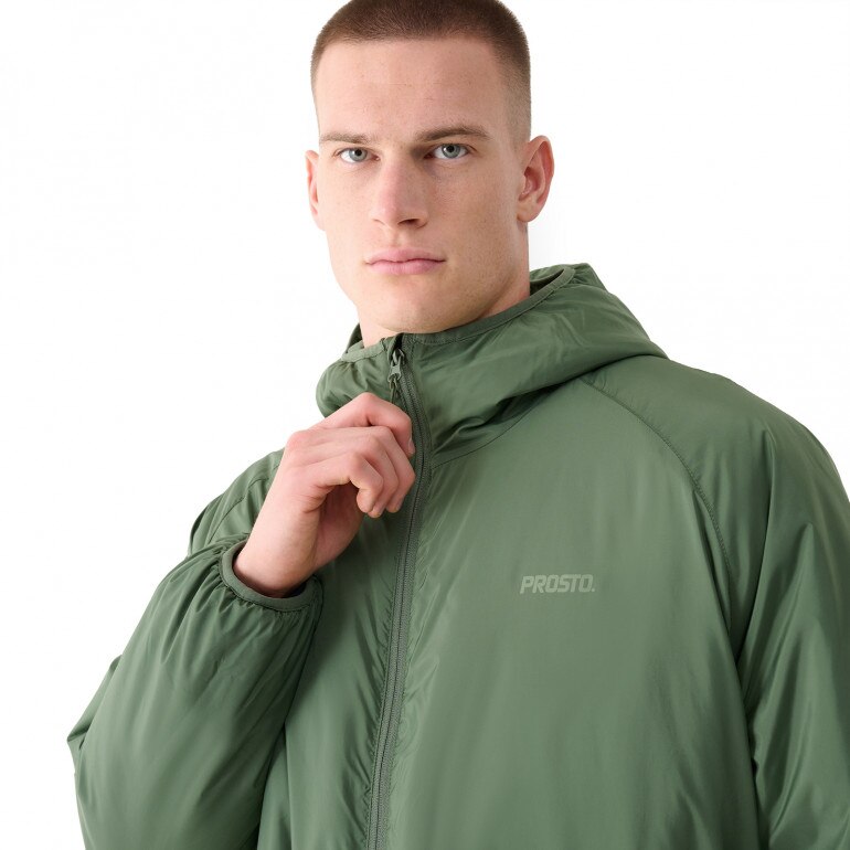 Męska kurtka puchowa pikowana Prosto Ultralight - zielona