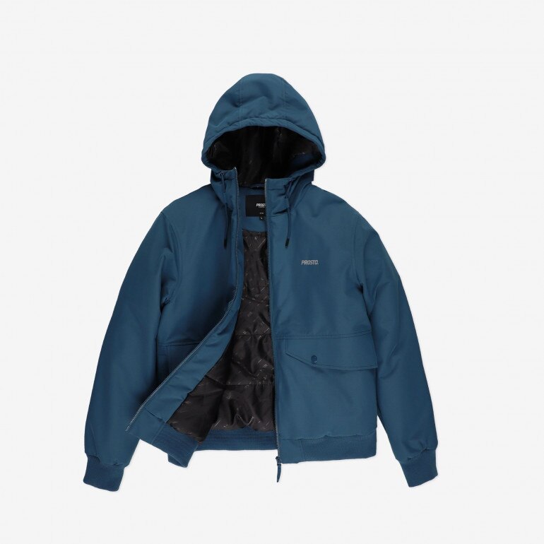 Męska kurtka zimowa bomberka Gegito Bomber Jacket - turkusowa