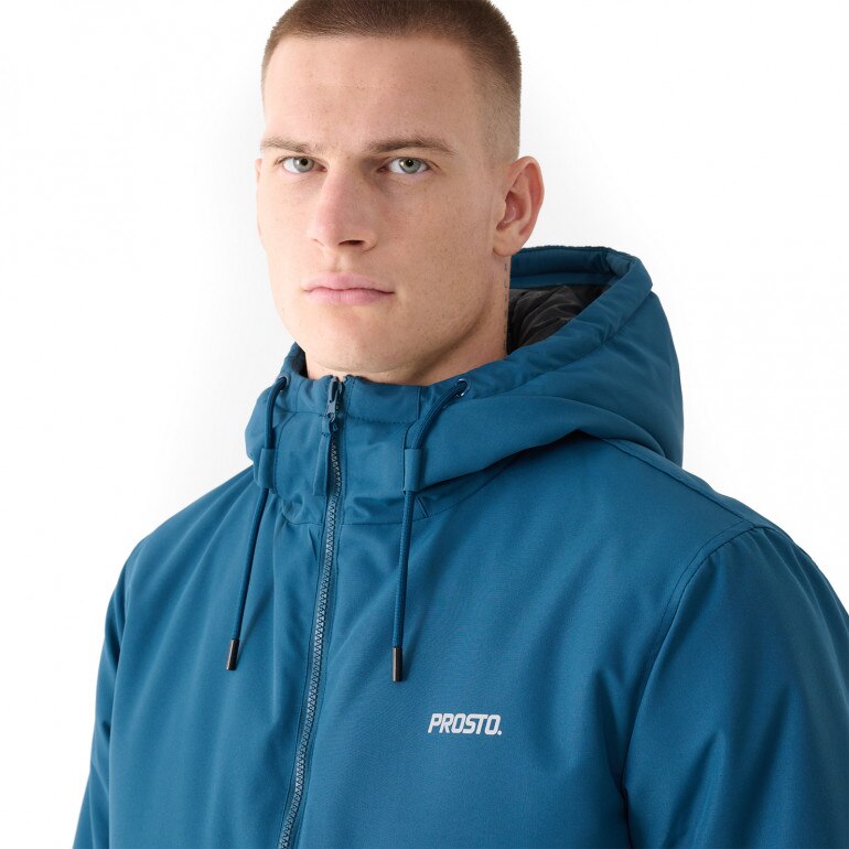 Męska kurtka zimowa bomberka Gegito Bomber Jacket - turkusowa