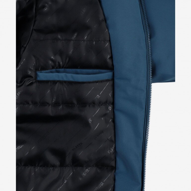 Męska kurtka zimowa bomberka Gegito Bomber Jacket - turkusowa