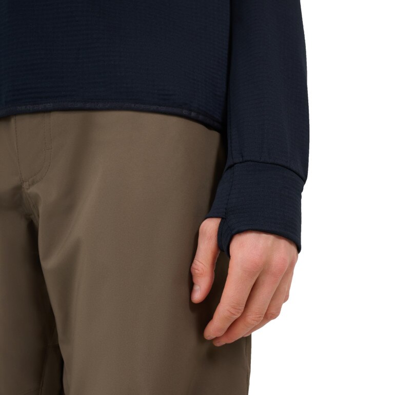 Męski polar nierozpinany bez kaptura Quiksilver Step Point HZ Fleece - szary