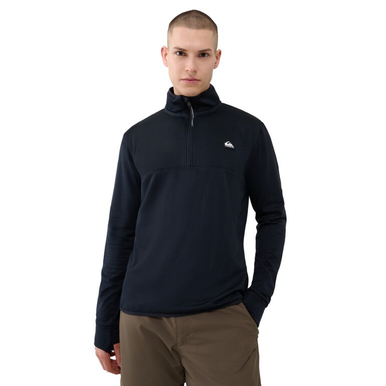 Męski polar nierozpinany bez kaptura Quiksilver Step Point HZ Fleece - szary