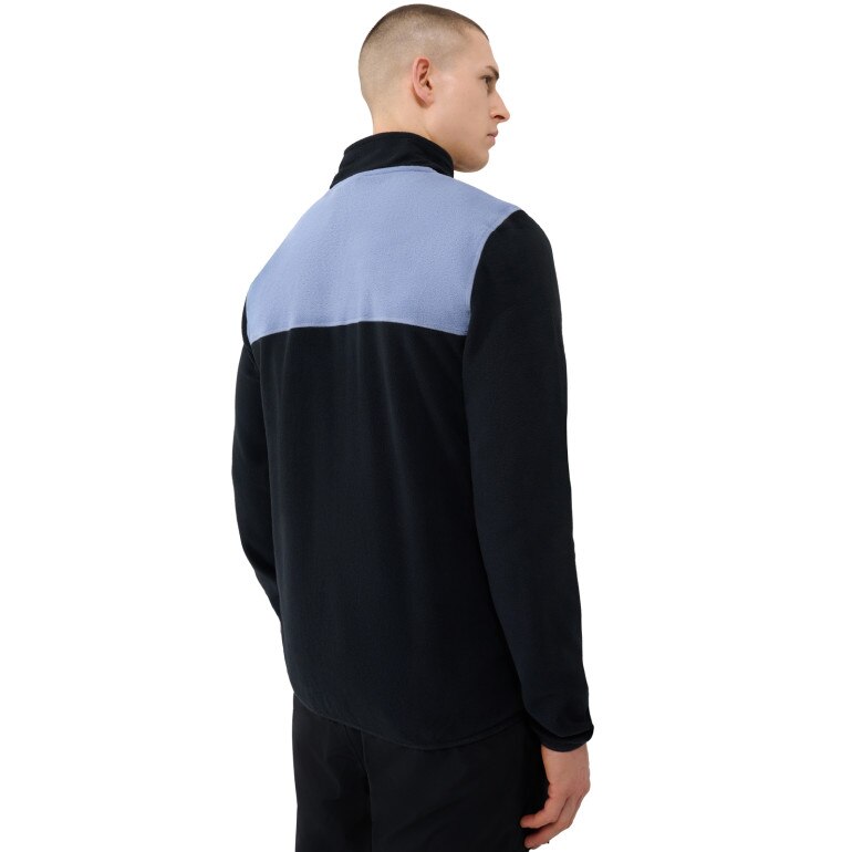 Męski polar rozpinany bez kaptura Quiksilver Aker Full Zip Fleece - czarny