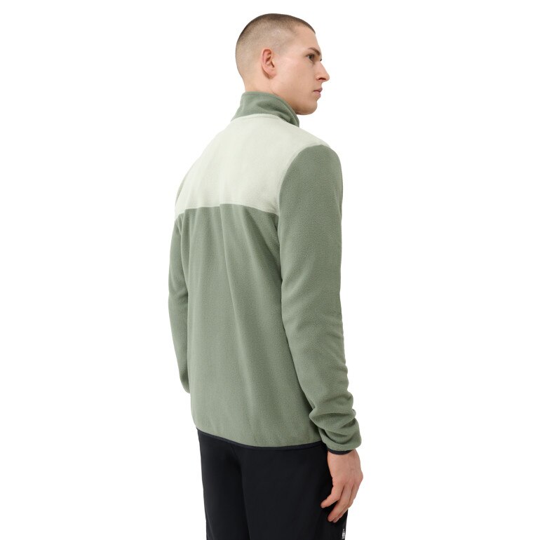 Męski polar rozpinany bez kaptura Quiksilver Aker Full Zip Fleece - zielony