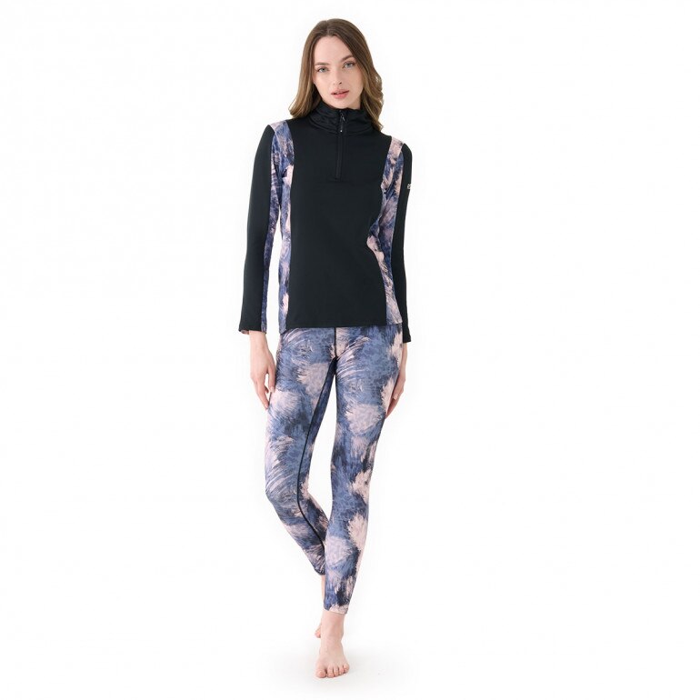 Damska bluza treningowa Roxy Daybreak Half Zip - granatowa