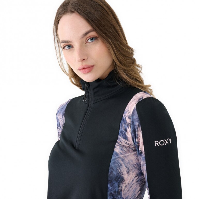 Damska bluza treningowa Roxy Daybreak Half Zip - granatowa