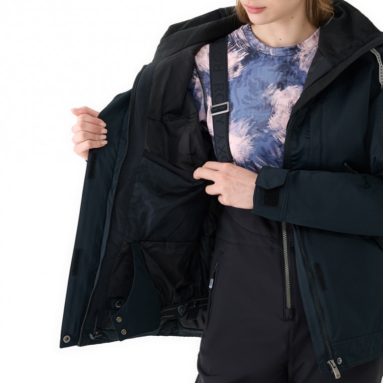Damska kurtka narciarska Roxy Billie Snow Jacket - czarna
