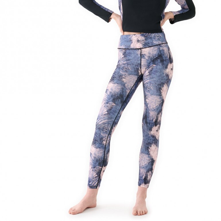 Damskie legginsy treningowe Roxy Daybreak - niebieskie