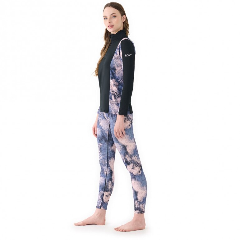 Damskie legginsy treningowe Roxy Daybreak - niebieskie