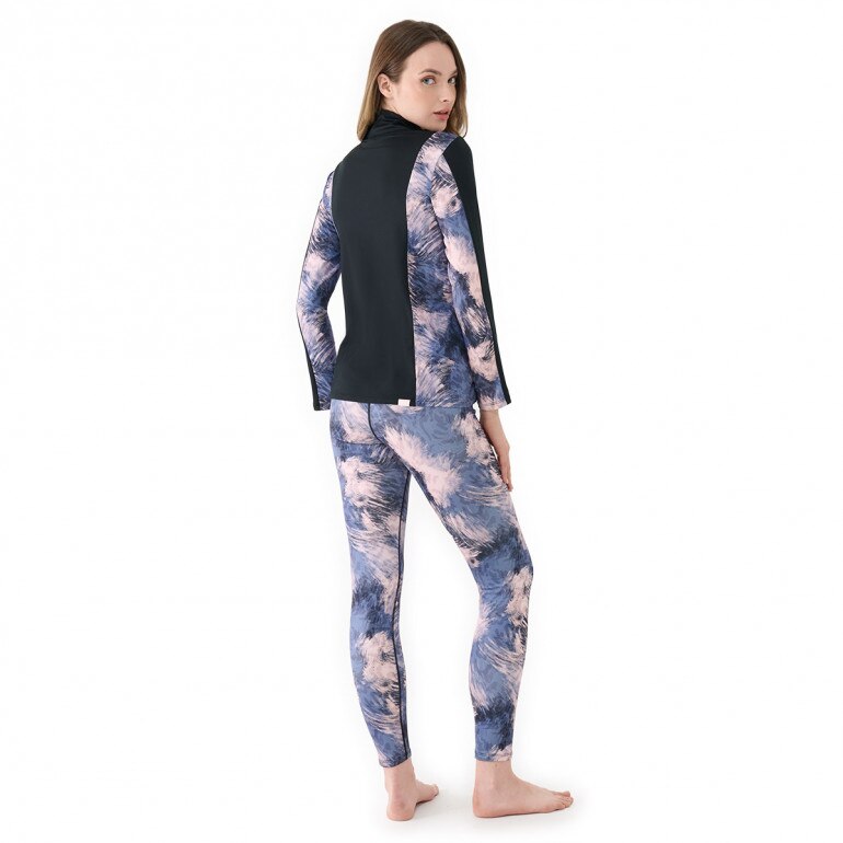 Damskie legginsy treningowe Roxy Daybreak - niebieskie