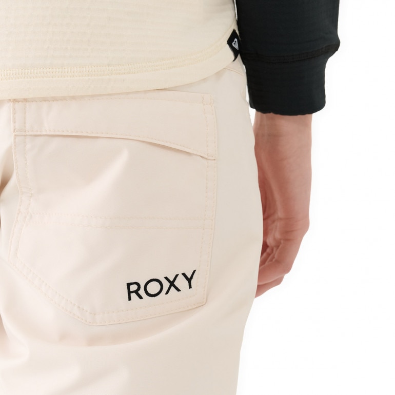 Damskie spodnie narciarskie Roxy Backyard Pants - beżowe