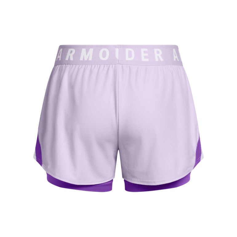 Damskie spodenki treningowe Under Armour Play Up 2-in-1 Shorts - fioletowe