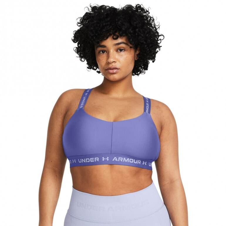 Biustonosz treningowy Under Armour Crossback Low - fioletowy