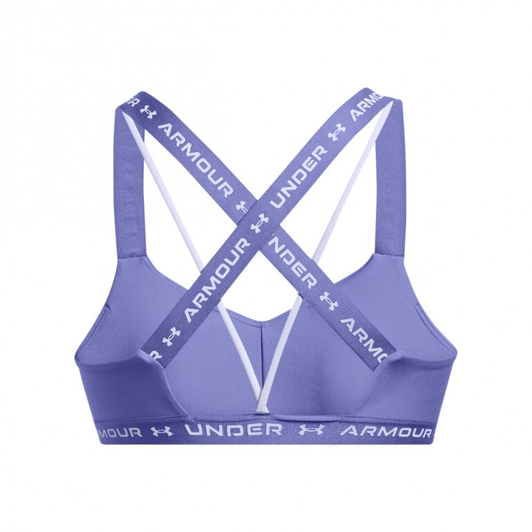 Biustonosz treningowy Under Armour Crossback Low - fioletowy