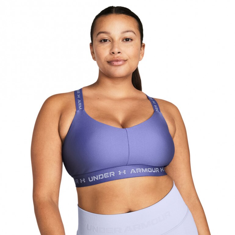 Biustonosz treningowy Under Armour Crossback Low - fioletowy