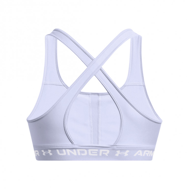 Biustonosz treningowy Under Armour UA Crossback Mid Bra - fioletowy