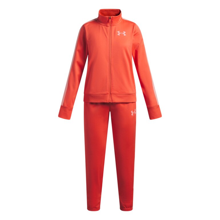Dziewczęcy dres treningowy Under Armour EM Knit Track Suit - czerwony