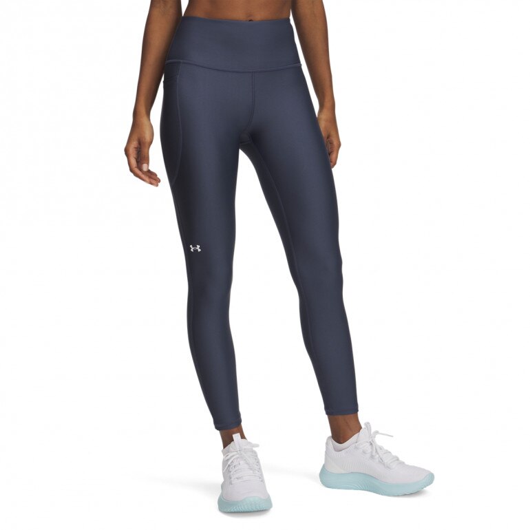 Damskie legginsy treningowe Under Armour Tech Hi Ankle Leg - szare