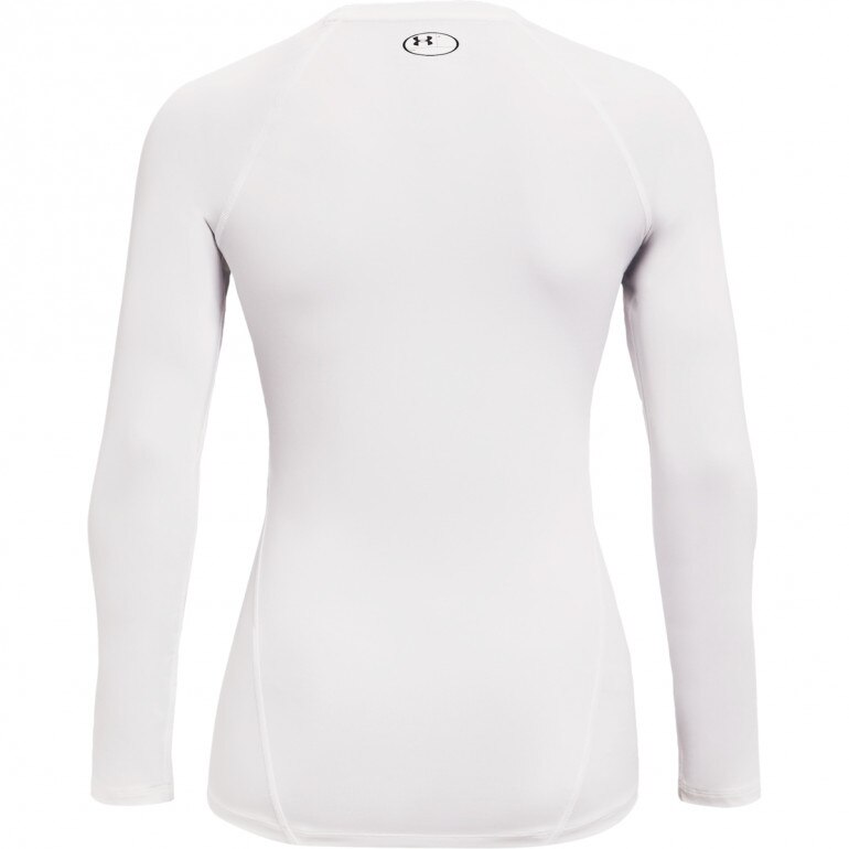 Damski longsleeve treningowy Under Armour UA HG Authentics Comp LS - biały