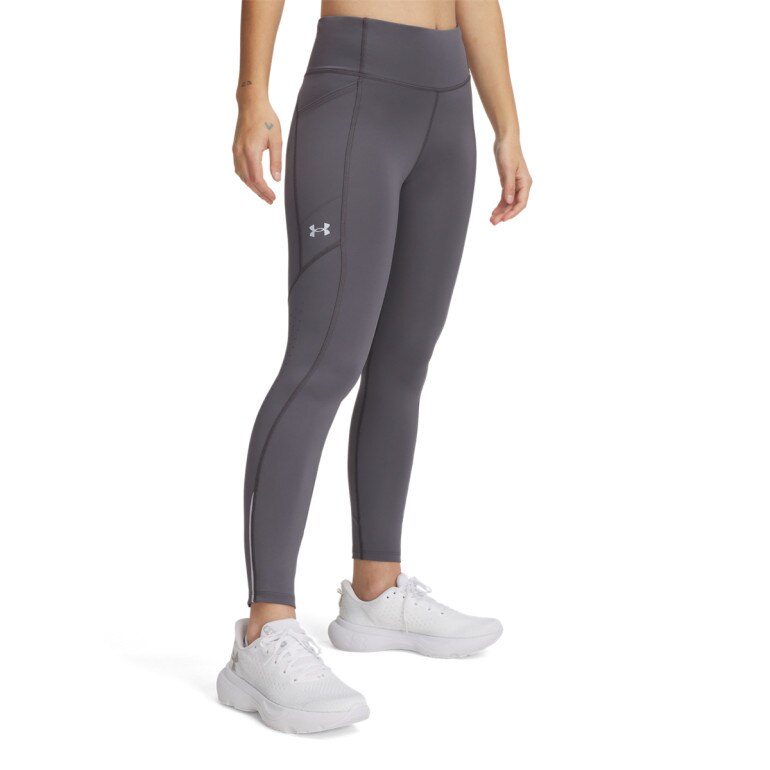 Damskie legginsy do biegania Under Armour UA Launch Ankle Tights - szare