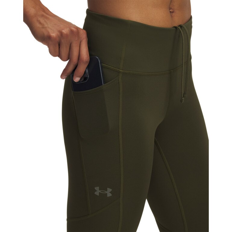 Damskie legginsy do biegania Under Armour UA Fly Fast Tights - khaki