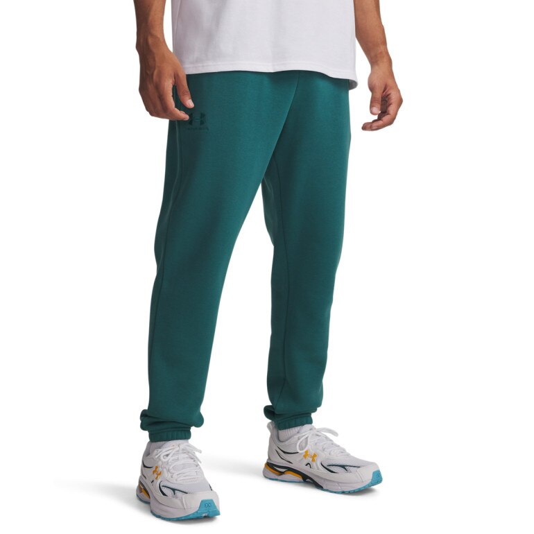 Męskie spodnie dresowe Under Armour UA Essential Fleece Jogger - zielone