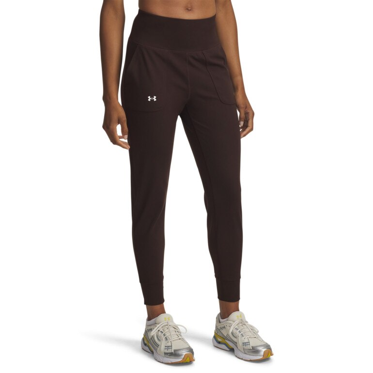 Damskie spodnie treningowe Under Armour Motion Jogger - brązowe