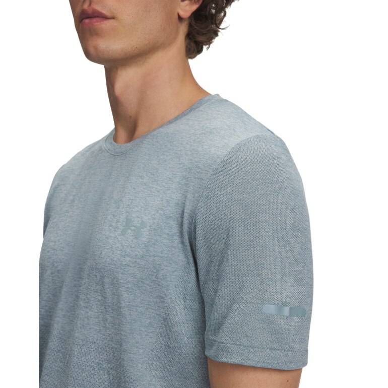 Męska koszulka do biegania Under Armour UA Seamless Stride SS - niebieska