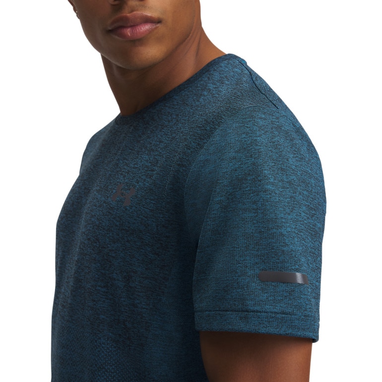 Męska koszulka do biegania Under Armour UA Seamless Stride SS - niebieska