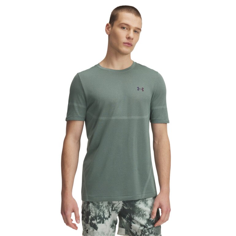 Męska koszulka treningowa Under Armour UA Vanish Elite Seamless SS - zielona
