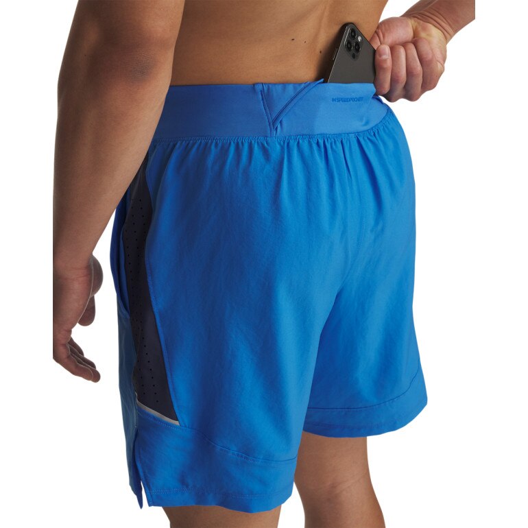 Męskie spodenki do biegania Under Armour LAUNCH ELITE 2in1 7''- niebieskie