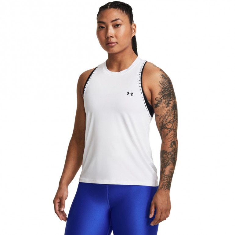 Damski top treningowy Under Armour Knockout Novelty Tank - biały