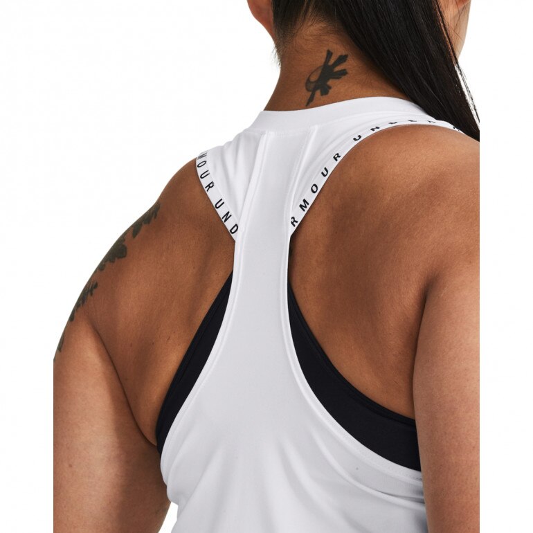 Damski top treningowy Under Armour Knockout Novelty Tank - biały