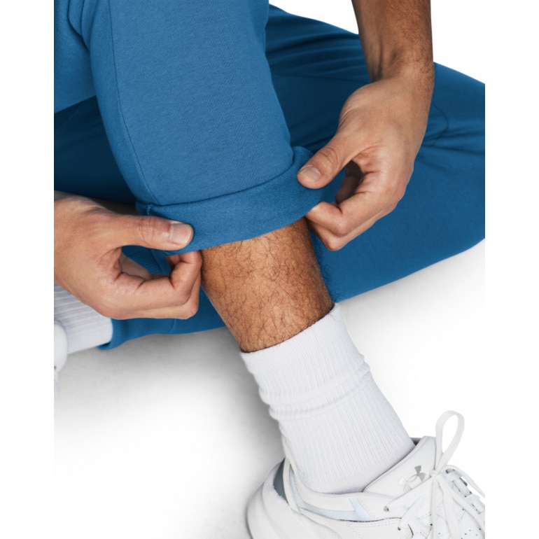 Męskie spodnie dresowe Under Armour UA Rival Fleece Joggers - niebieskie