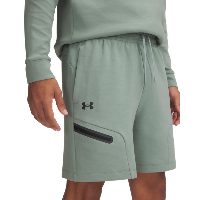 Męskie spodenki treningowe Under Armour UA Unstoppable Flc Shorts - zielone