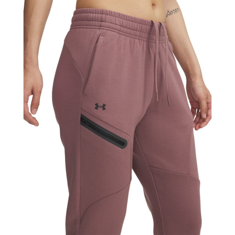 Damskie spodnie dresowe Under Armour Unstoppable Flc Jogger 1379846 - różowy