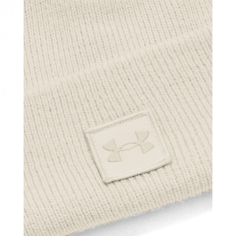Męska czapka zimowa Under Armour UA Halftime Shallow Cuff - beżowa