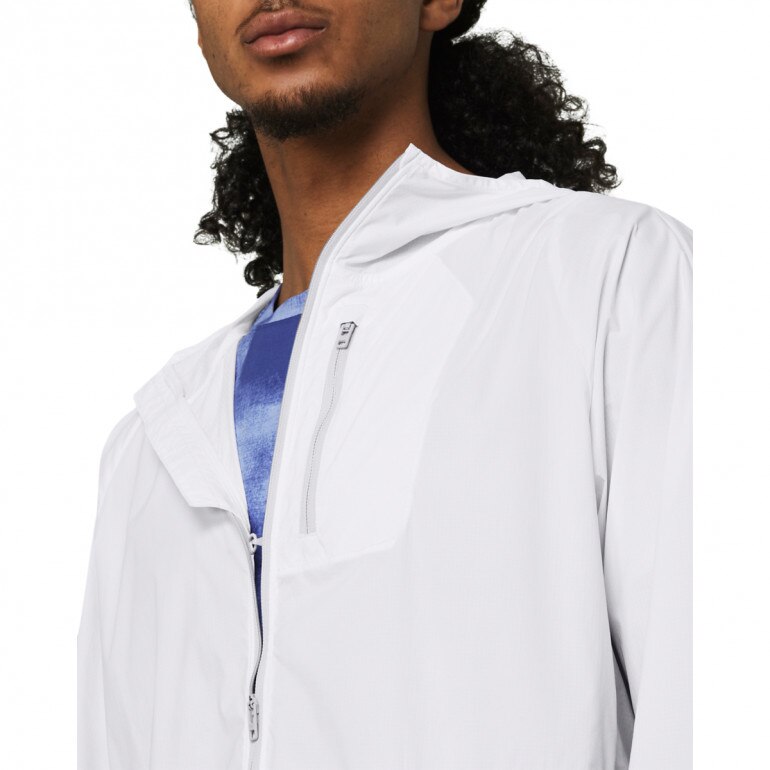 Męska kurtka do biegania Under Armour Launch Lightweight Jacket - biała