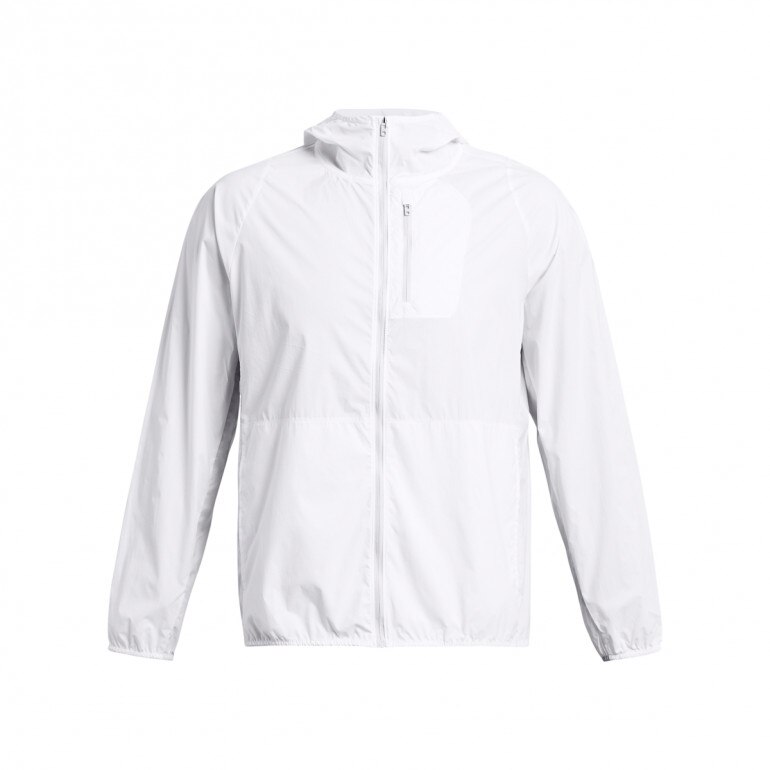 Męska kurtka do biegania Under Armour Launch Lightweight Jacket - biała