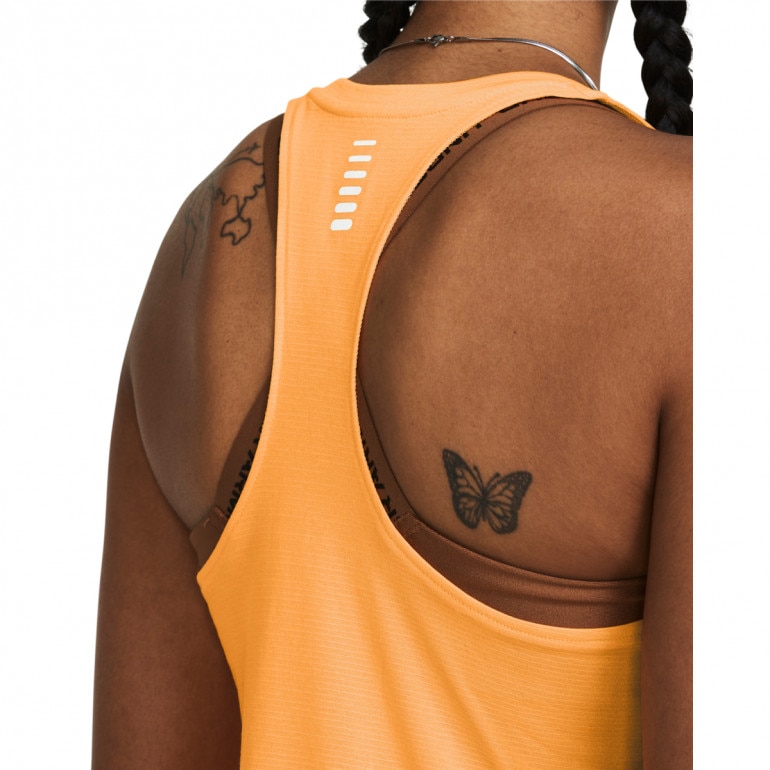 Damski top do biegania Under Armour UA Streaker Singlet - pomarańczowy