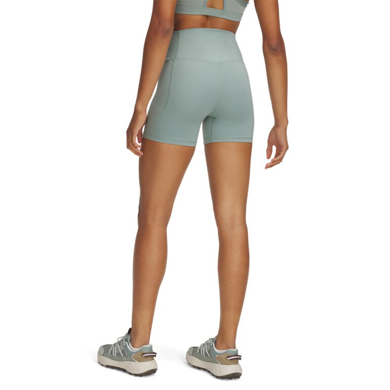 Damskie legginsy krótkie treningowe Under Armour Meridian Middy - zielone
