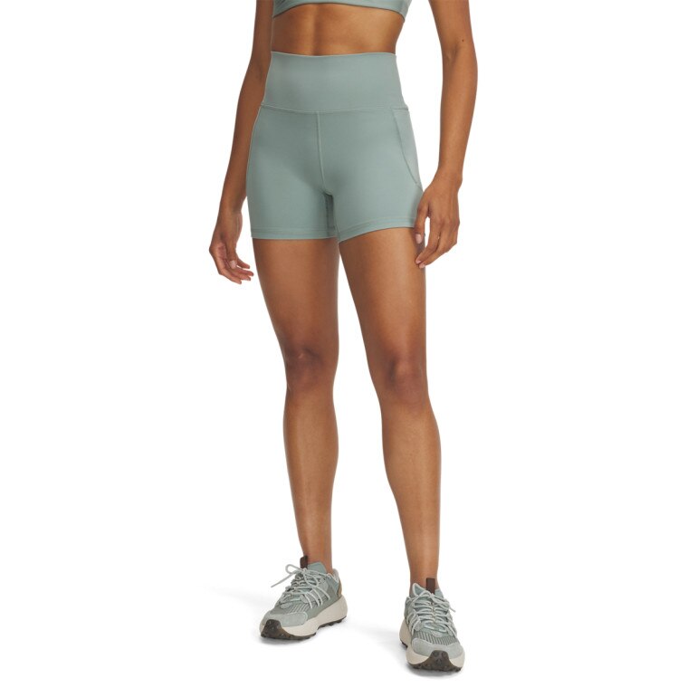 Damskie legginsy krótkie treningowe Under Armour Meridian Middy - zielone