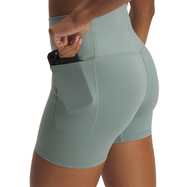 Damskie legginsy krótkie treningowe Under Armour Meridian Middy - zielone
