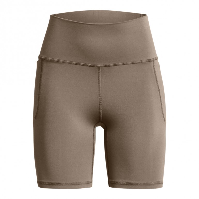 Damskie kolarki treningowe Under Armour Meridian Bike Short 7in - brązowe