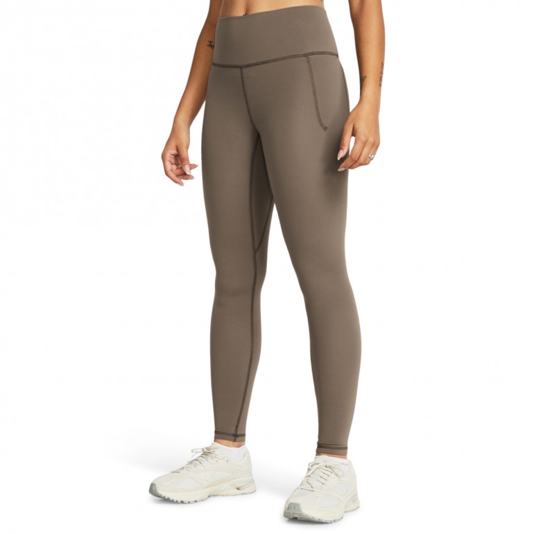 Damskie legginsy treningowe Under Armour Meridian Legging - brązowe