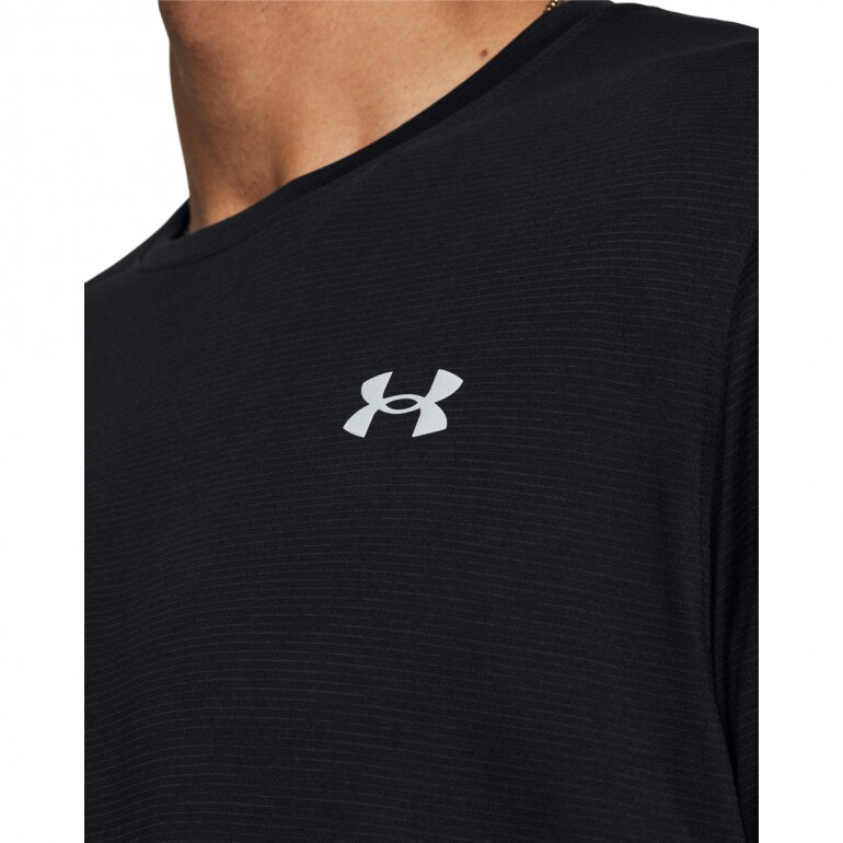 Męski longsleeve do biegania Under Armour UA Launch Longsleeve - czarny