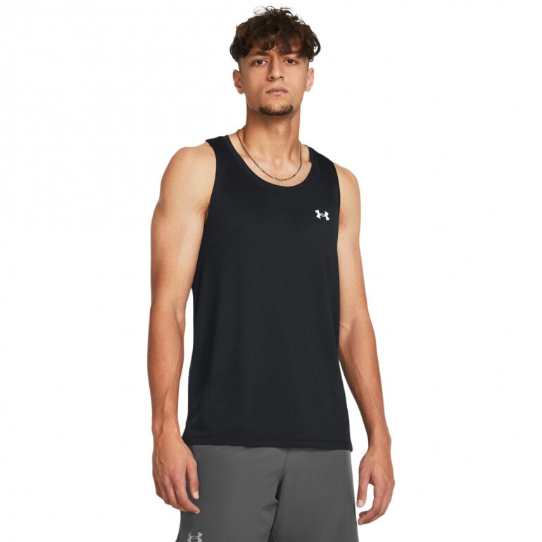 Męski top do biegania Under Armour UA Launch Singlet - czarny