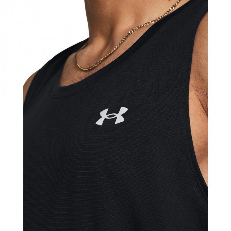 Męski top do biegania Under Armour UA Launch Singlet - czarny