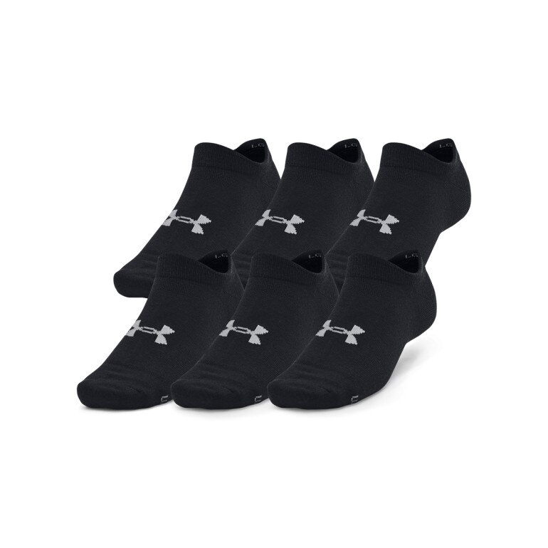 Skarpetki treningowe uniseks (6-pack) Under Armour UA Essential No Show - czarne